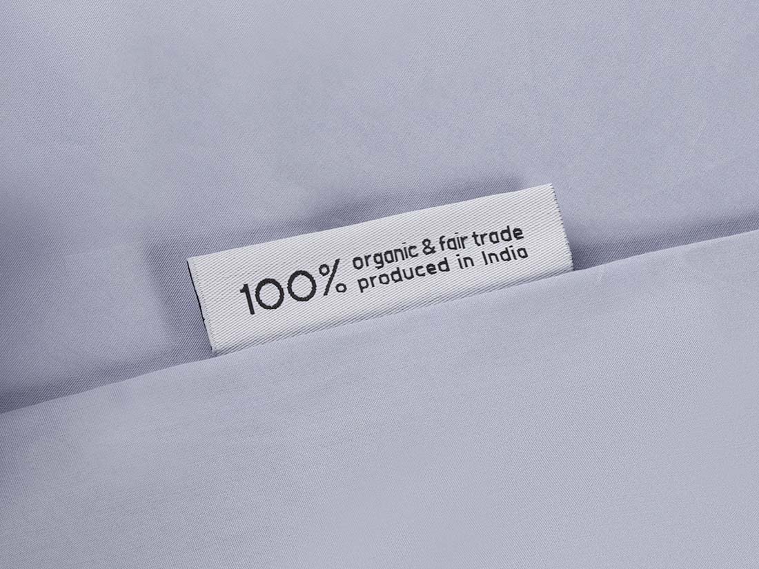 Dekbedovertrek percal katoen lavender blue