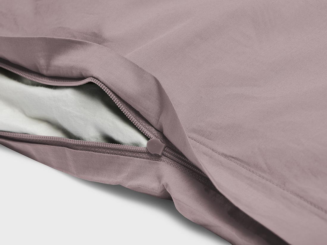 Påslakanset percale mauve