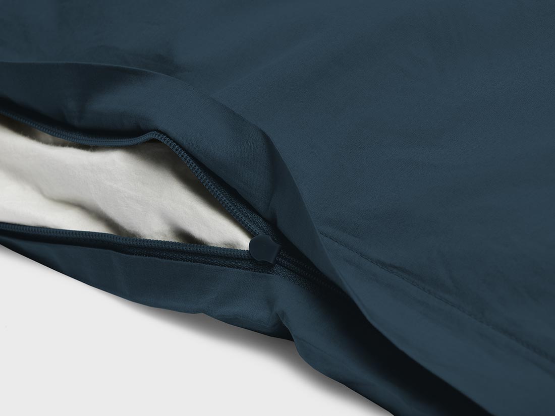 Perkal-Bettwäsche Navy
