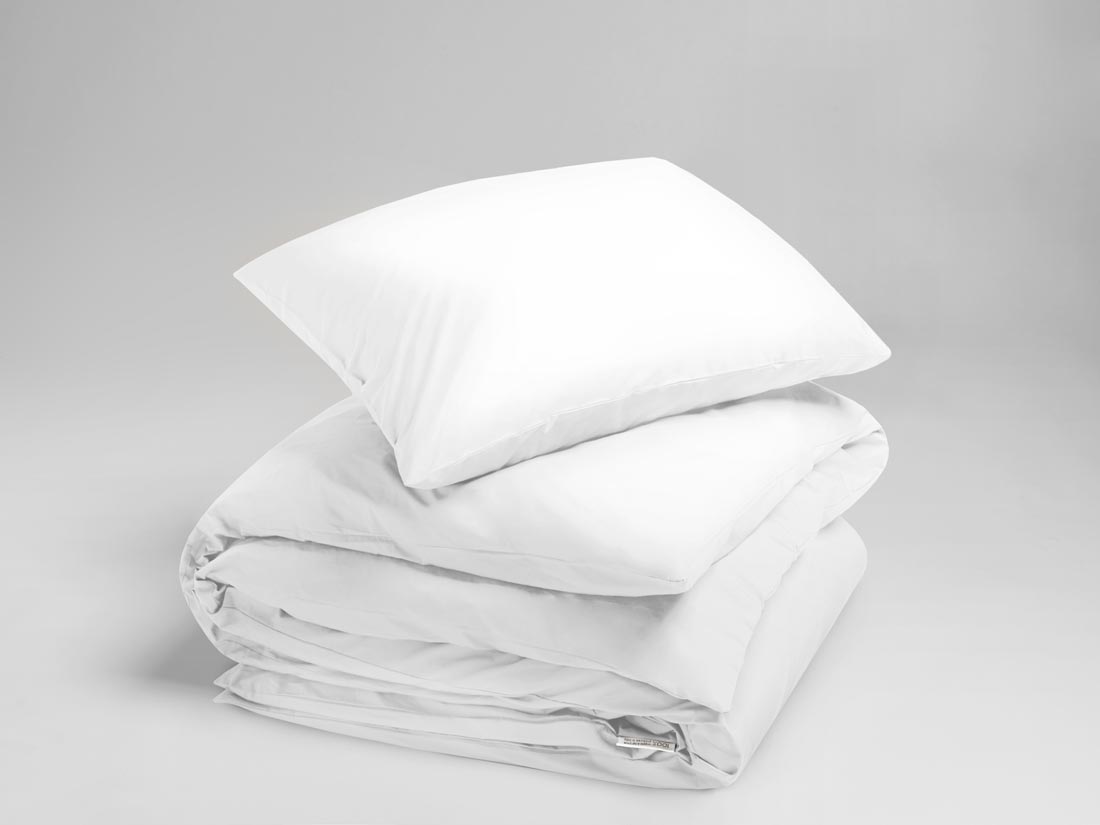 Bettwäscheset Perkal-Baumwolle Pure White