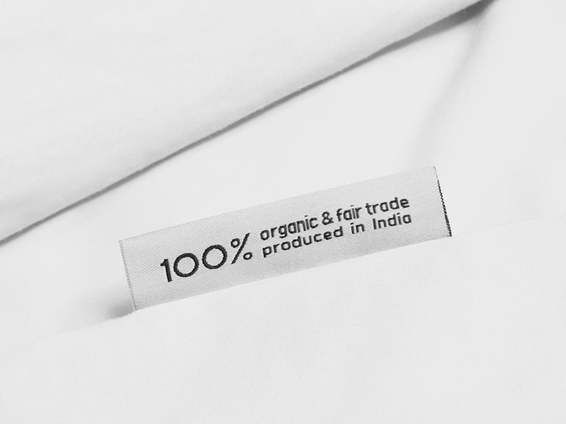 Kinderdekbedovertrek percal katoen pure white