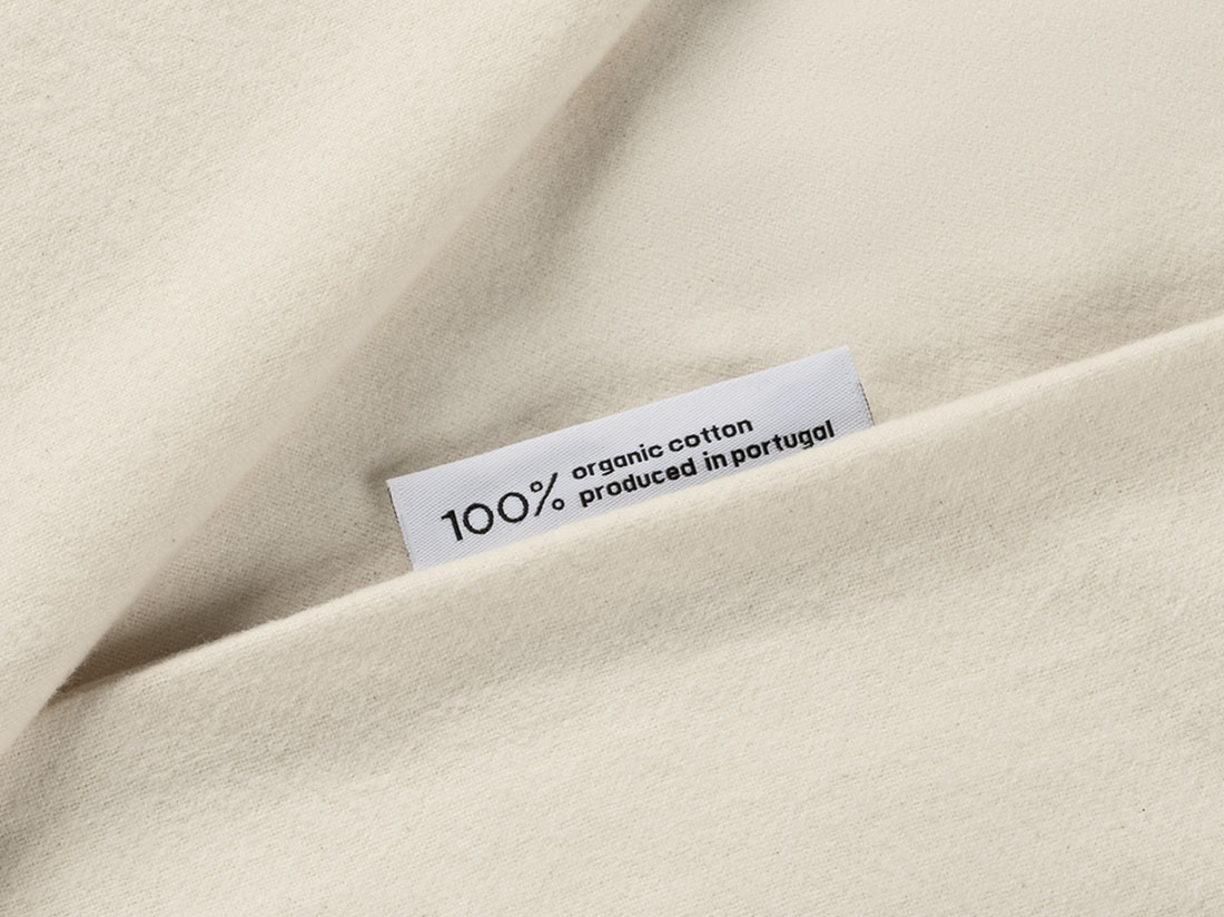 Parure de lit flanelle de coton naturel