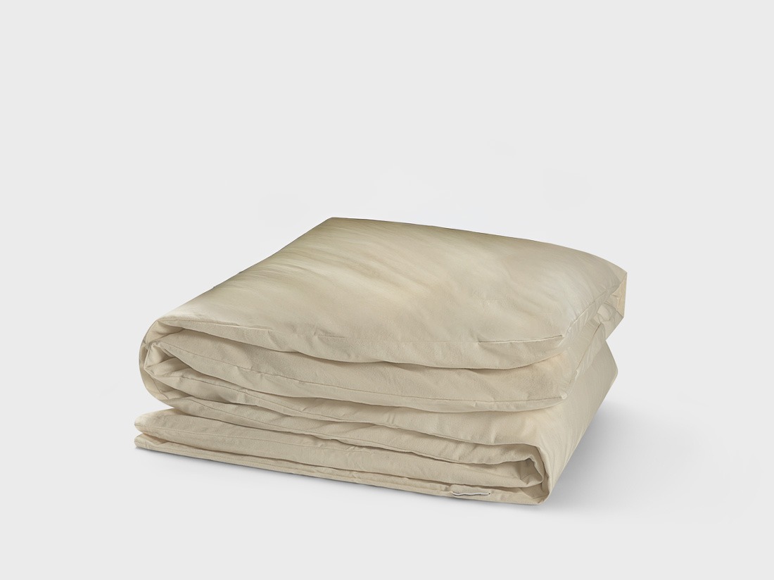 Parure de lit flanelle de coton naturel