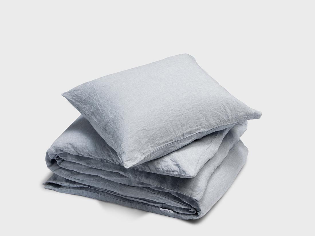 Leinen-Bettwäsche Blue Chambray