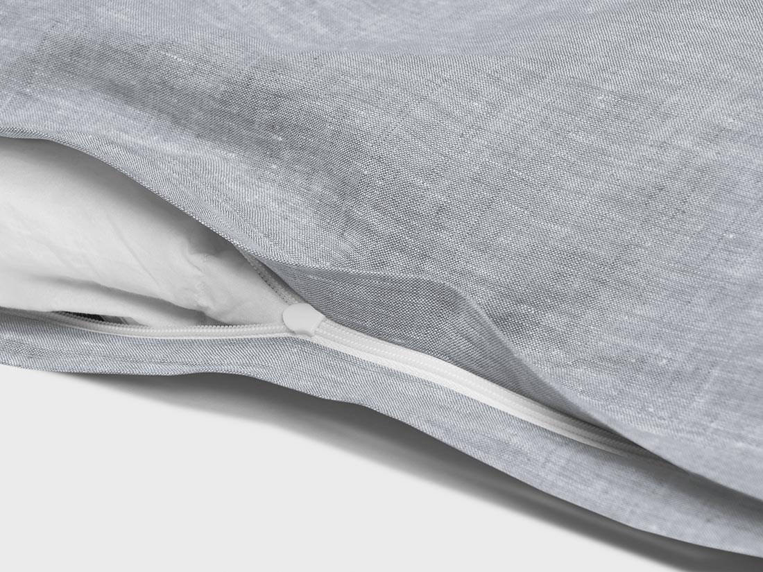 Bettwäscheset Gewaschenes Leinen Blue Chambray