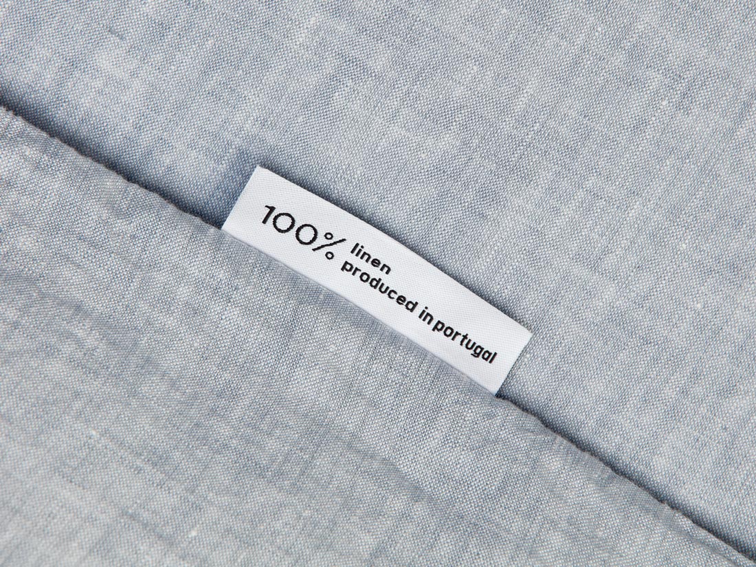 Leinen-Bettwäsche Blue Chambray