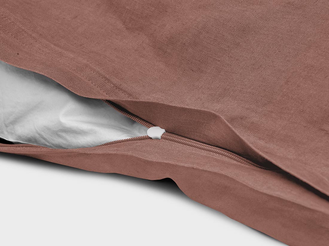 Leinen-Bettwäsche Clay Rose