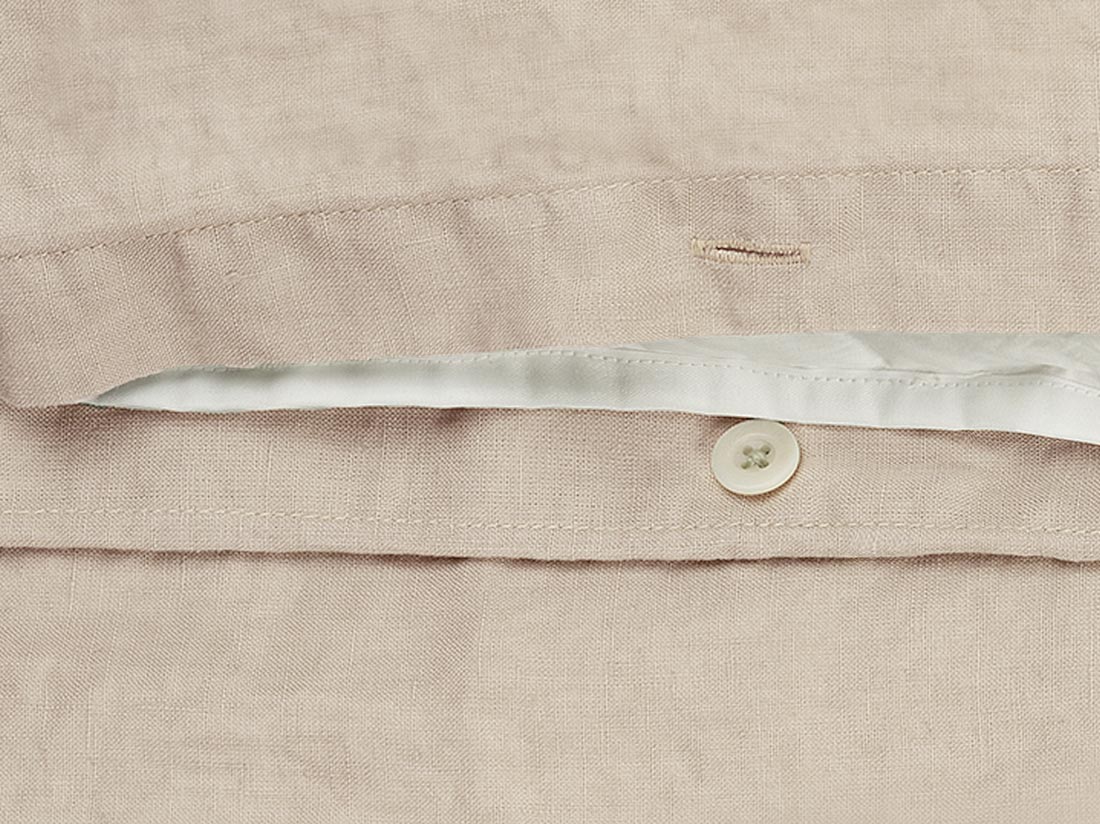 Housse de couette lin lavé naturel