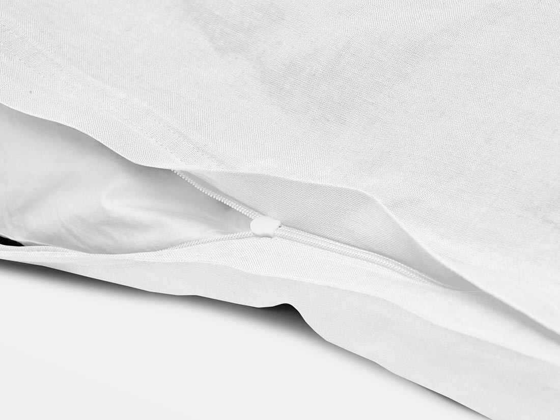 Bettwäscheset Gewaschenes Leinen Pure White