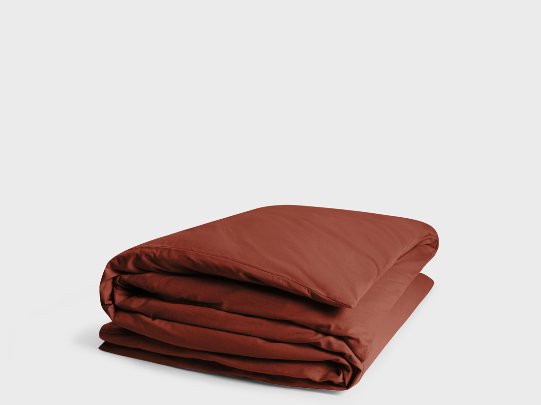 Parure de lit flanelle de coton velours rouge