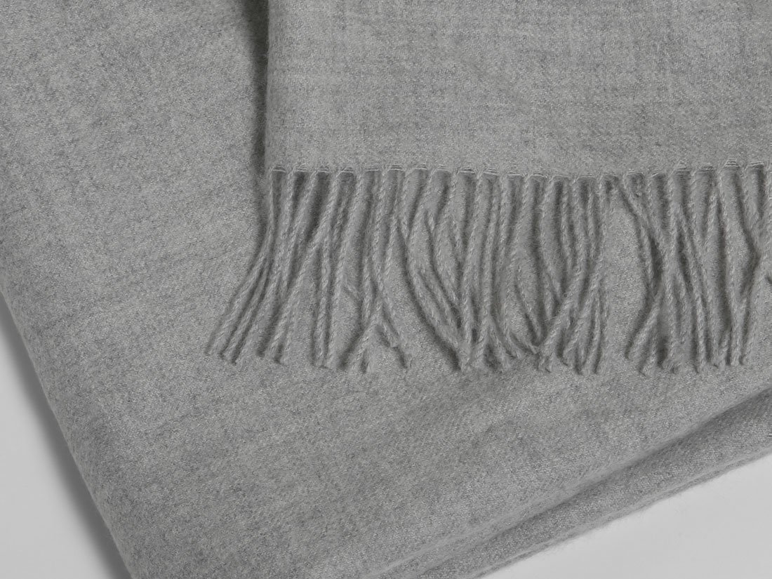 Plaid Alpaka Fresh Grey 130x180