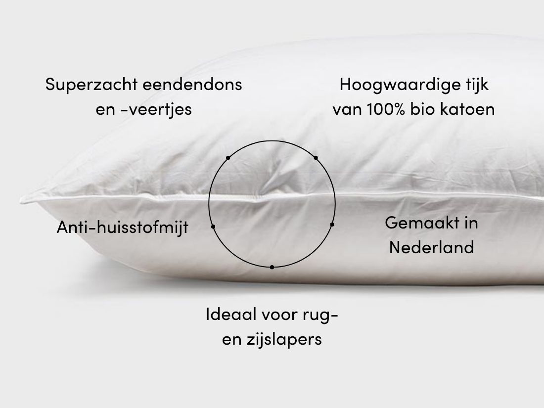 Kussen dons 50x60 medium