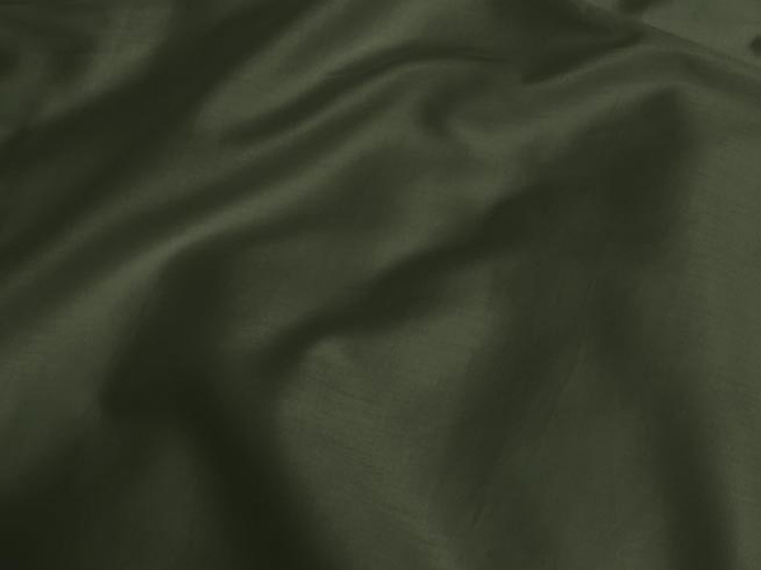 Kissenbezug Seitenschläferkissen Baumwollsatin Dark Olive 37 × 160