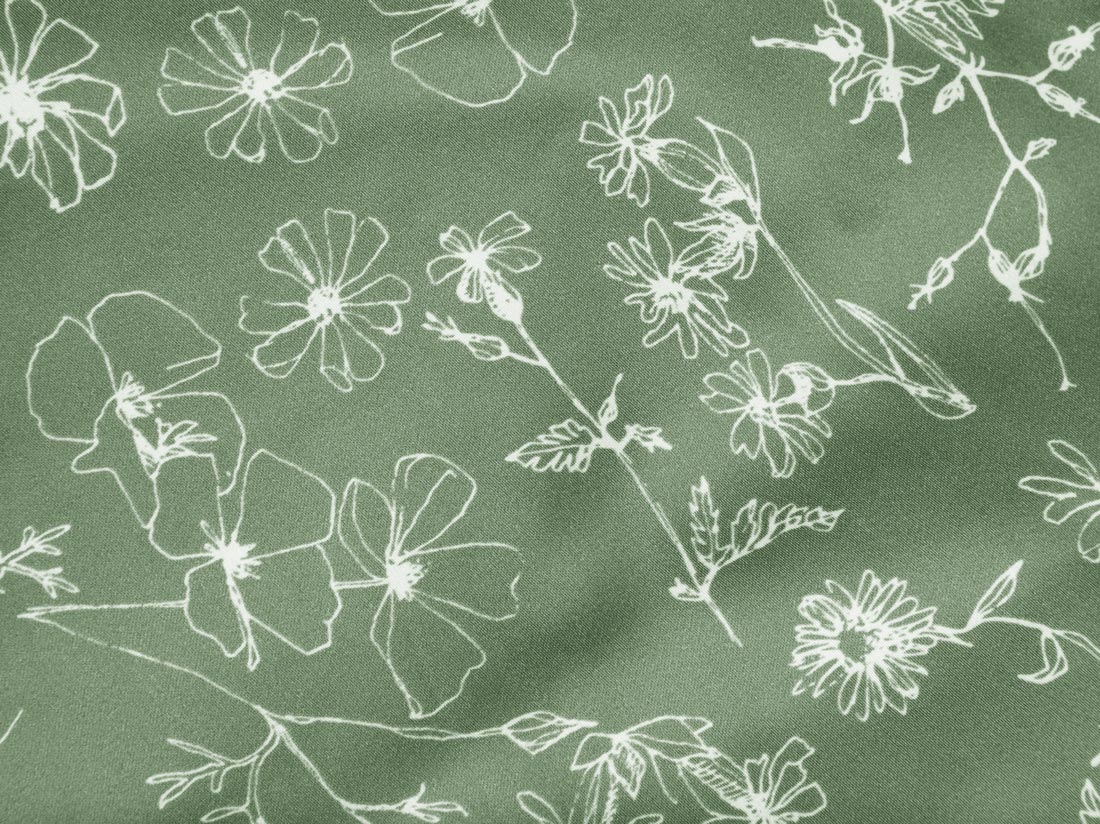 Satin-Bettwäsche Fields Of Olive