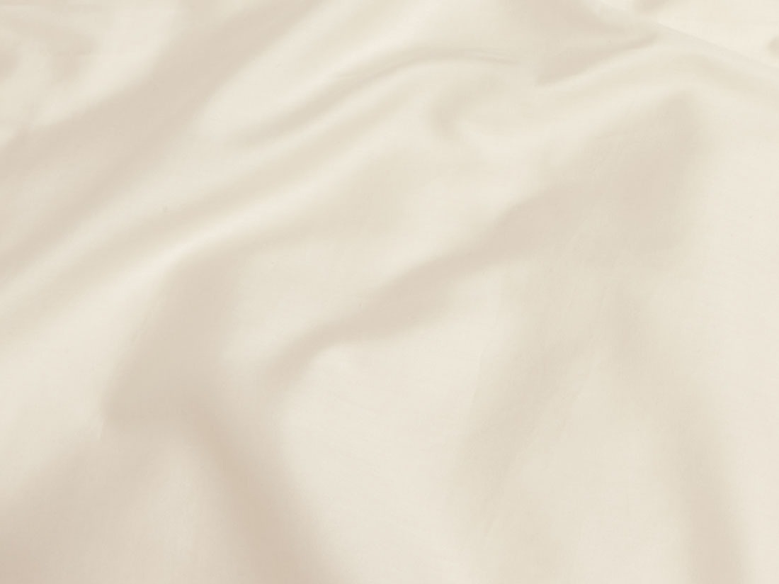 Hoeslaken topper katoen satijn natural