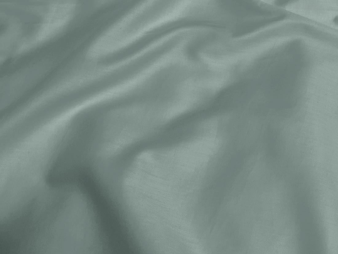 Hoeslaken katoen satijn sea green