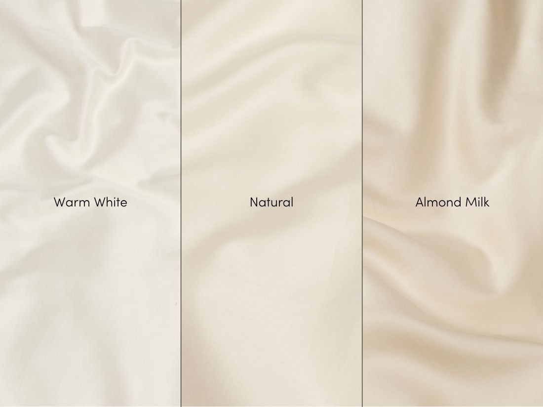 Sengesæt bomuldssatin natural