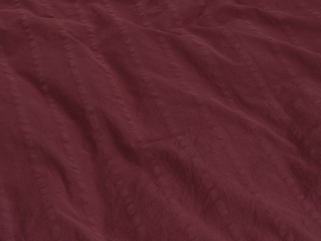 Parure de lit en coton seersucker bordeaux