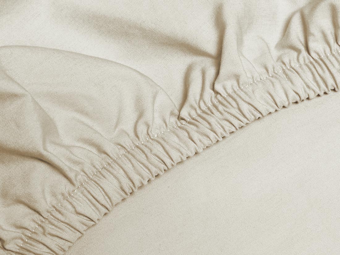 Spannleintücher Baumwollsatin Sandy Grey