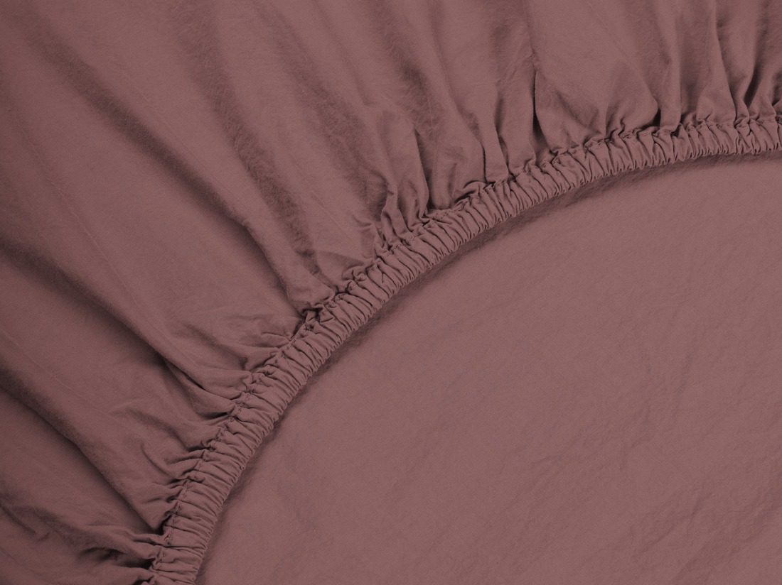 Spannbettlaken Perkal-Baumwolle Deep Raspberry