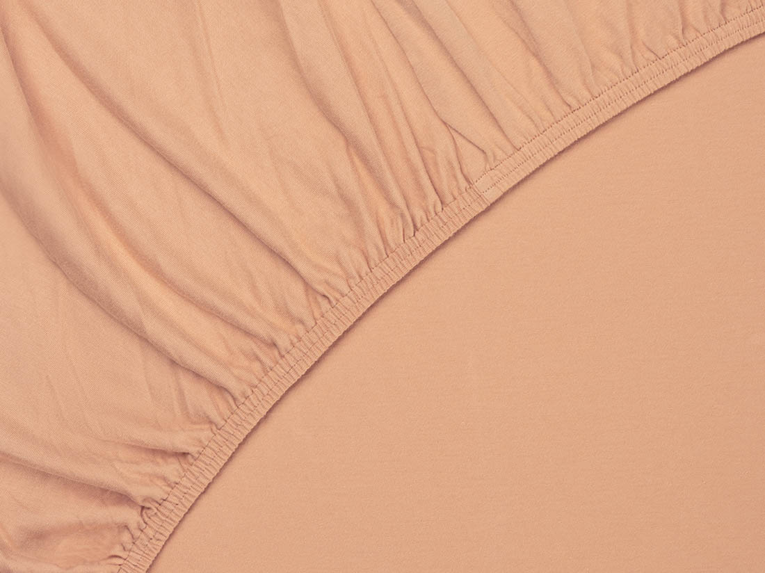 Hoeslaken jersey perfect peach