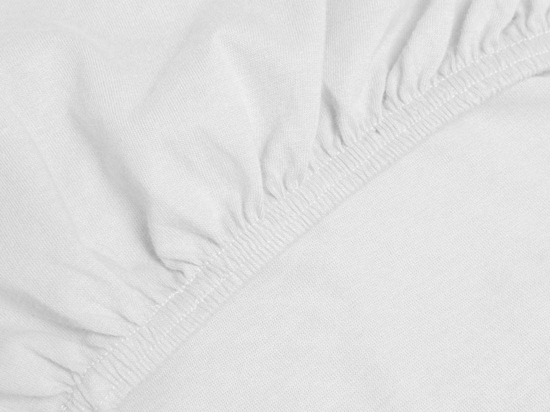 Hoeslaken topper jersey pure white