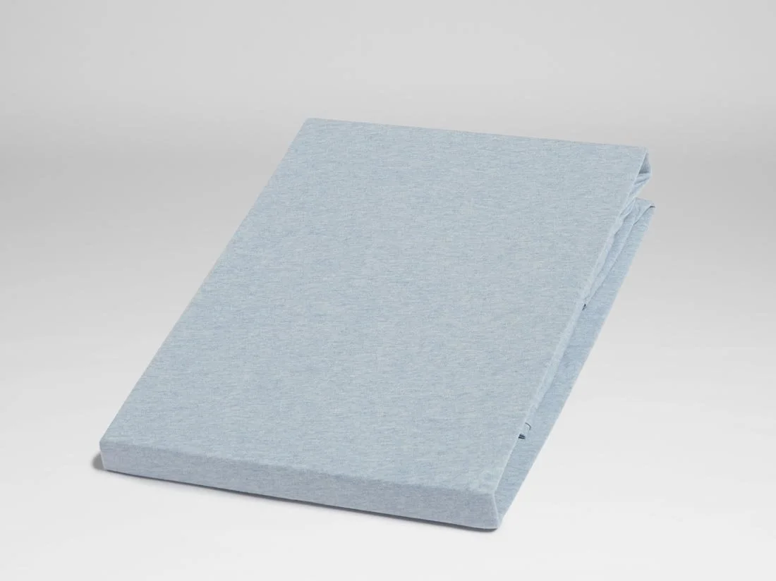Kinderhoeslaken jersey soft blue