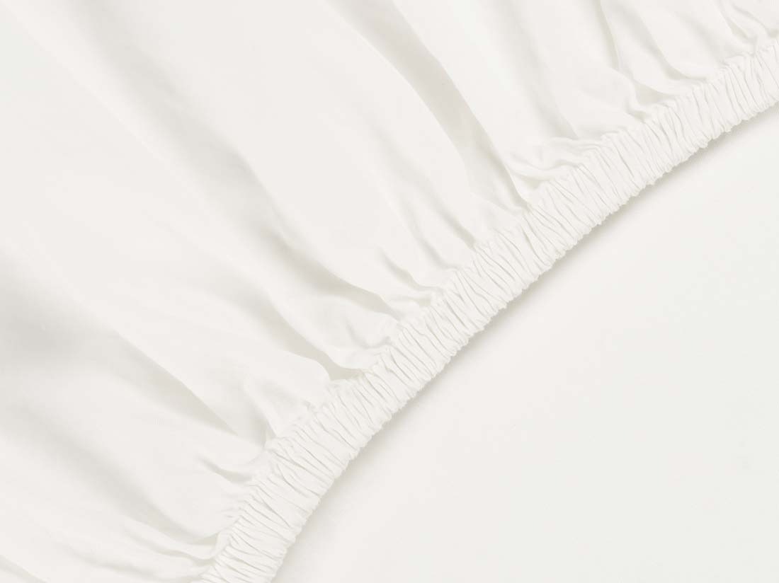 Kinderhoeslaken percal katoen blissful white