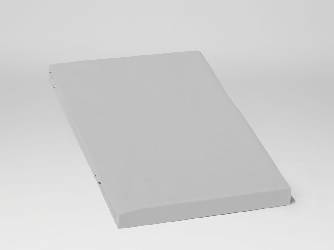 Faconlagen percale misty grey