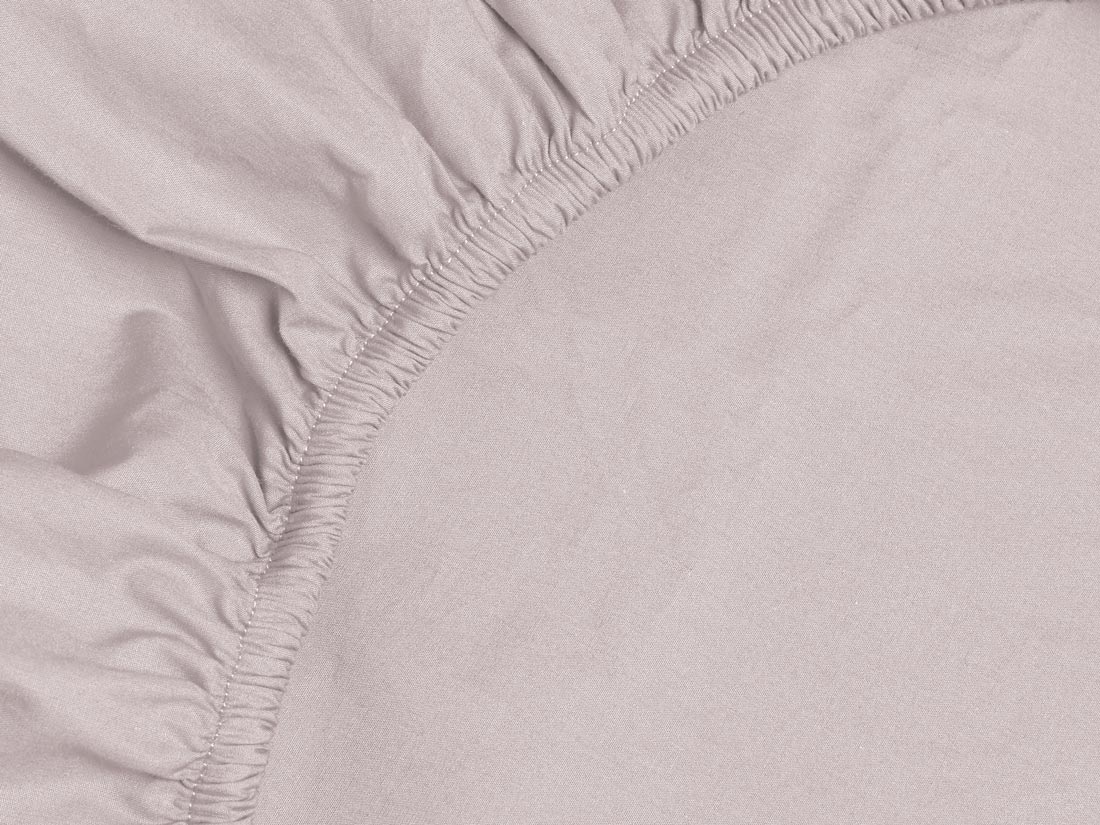 Faconlagen percale pale rose