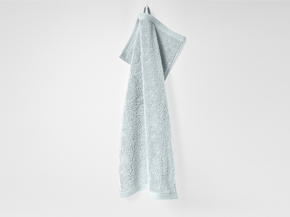 Gæstehåndklæder terry bubble blue 30x50 - 4 stk.