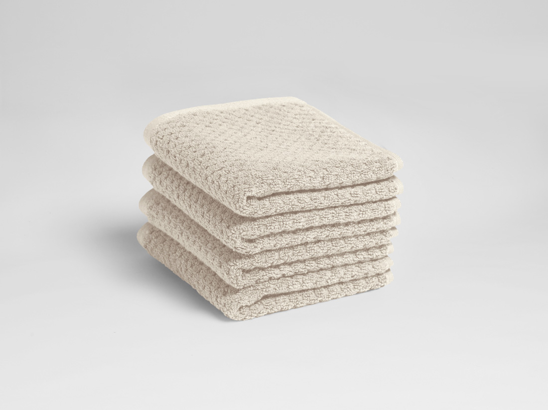 Gastendoekjes dots white sand 30x50 - 4 st