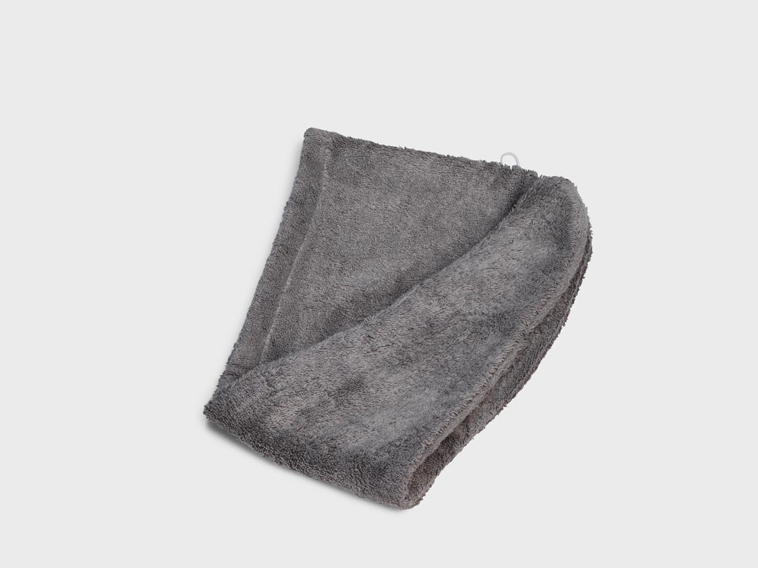 Haarhanddoek terry dark grey