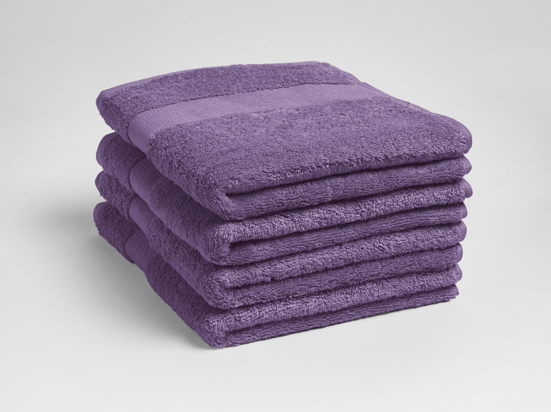 Handdoeken terry purple 50x100