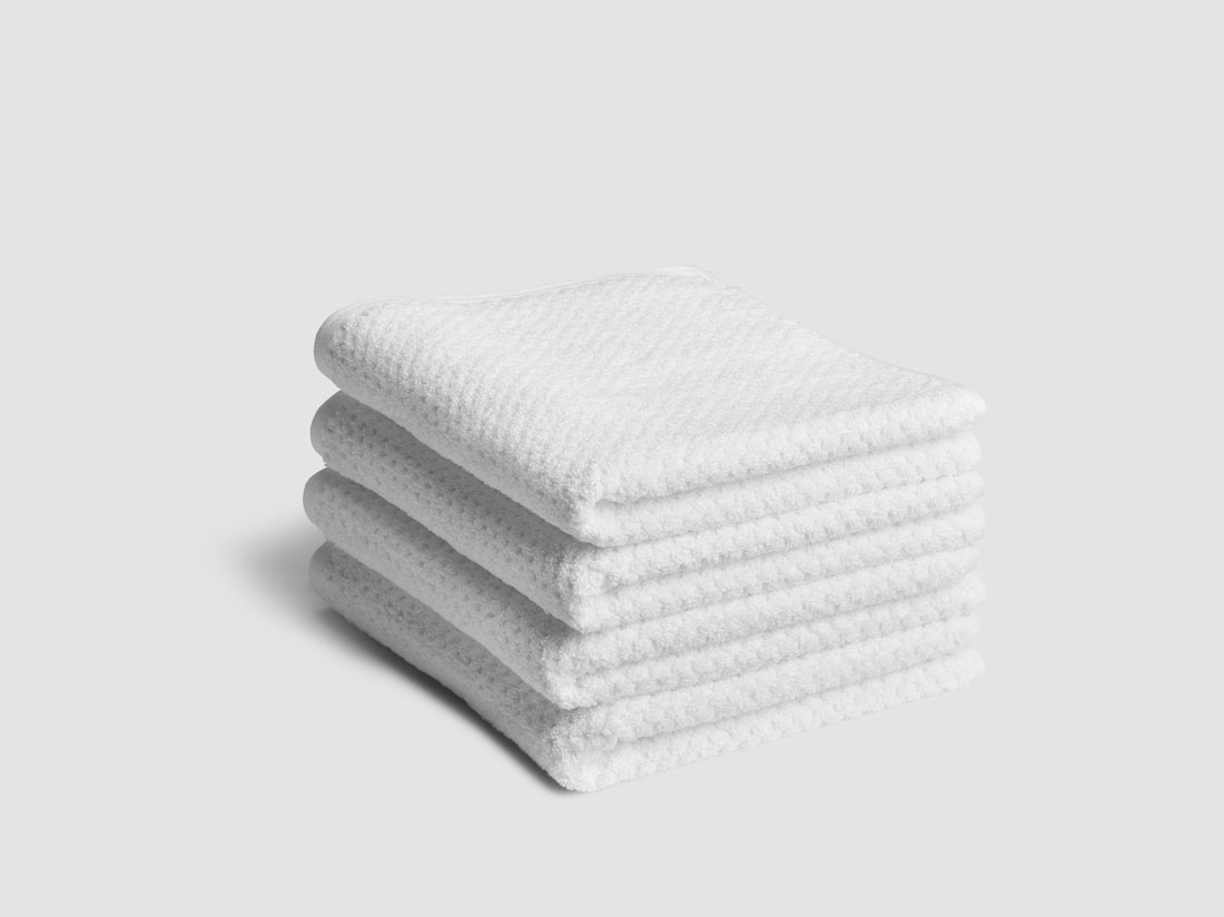 Håndklæder dots pure white 50x100