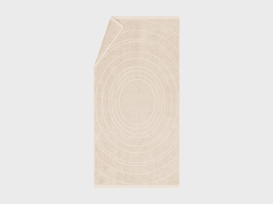 Handdoeken velours soft sand 50x100