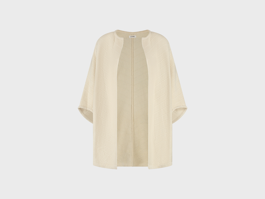 Veste de kimono en maille de coton blanc chaud