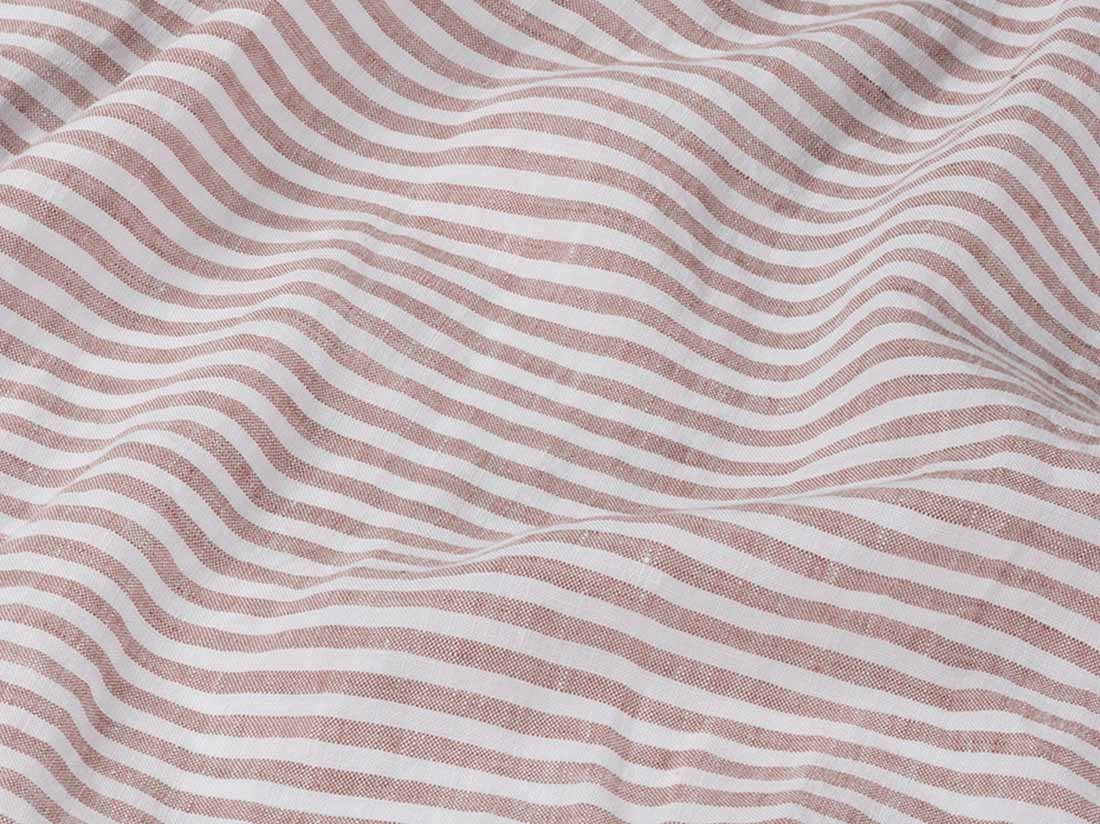 Kimono Jacke Gewaschenes Leinen Rose Stripe