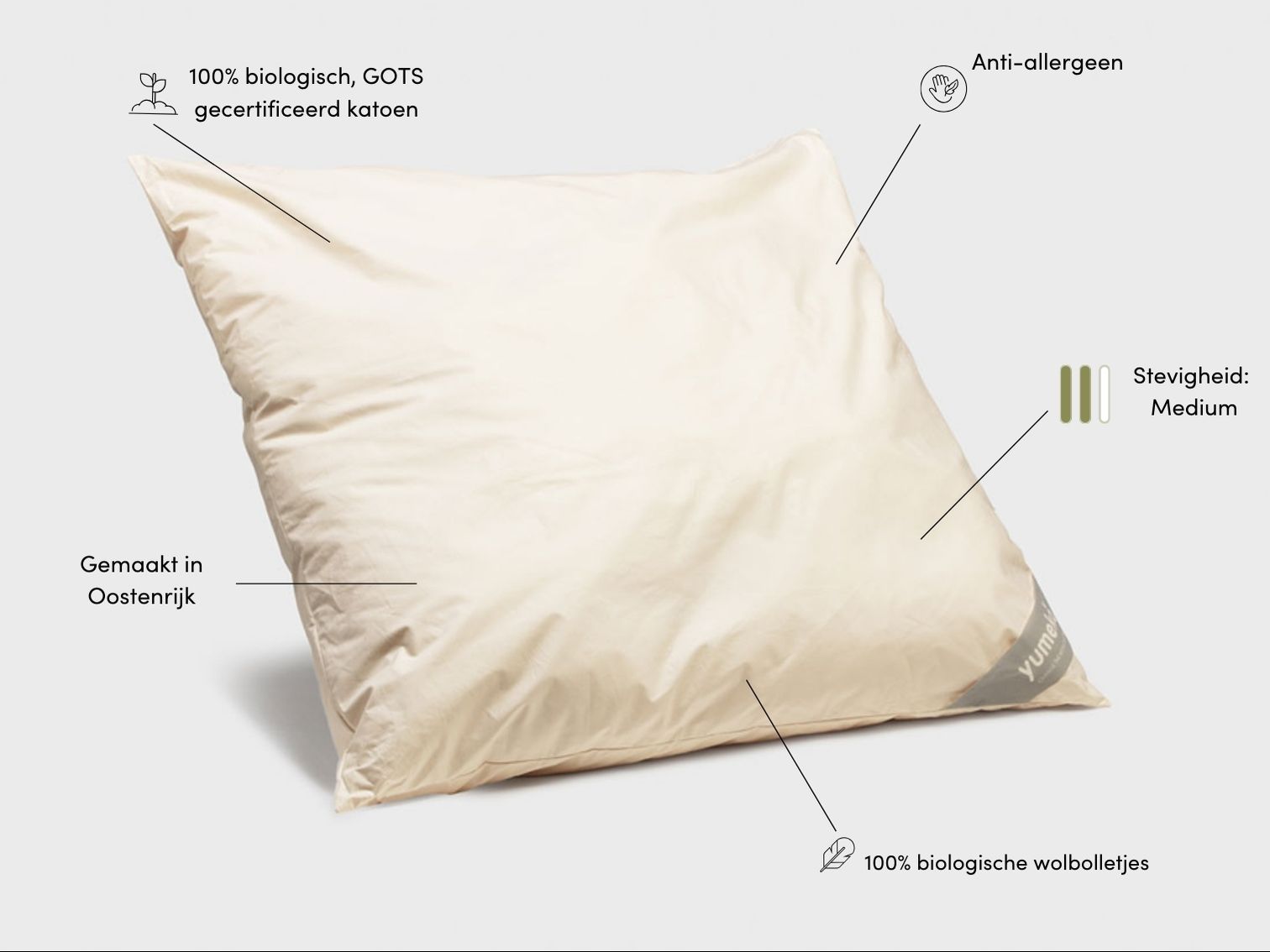 Kussen wol 50x60 medium