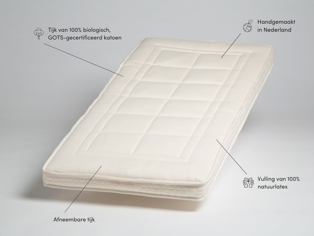 Kindermatras natuurlatex