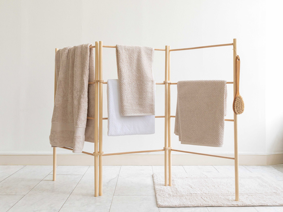 Badelagen dots white sand 100x150 - 1 st