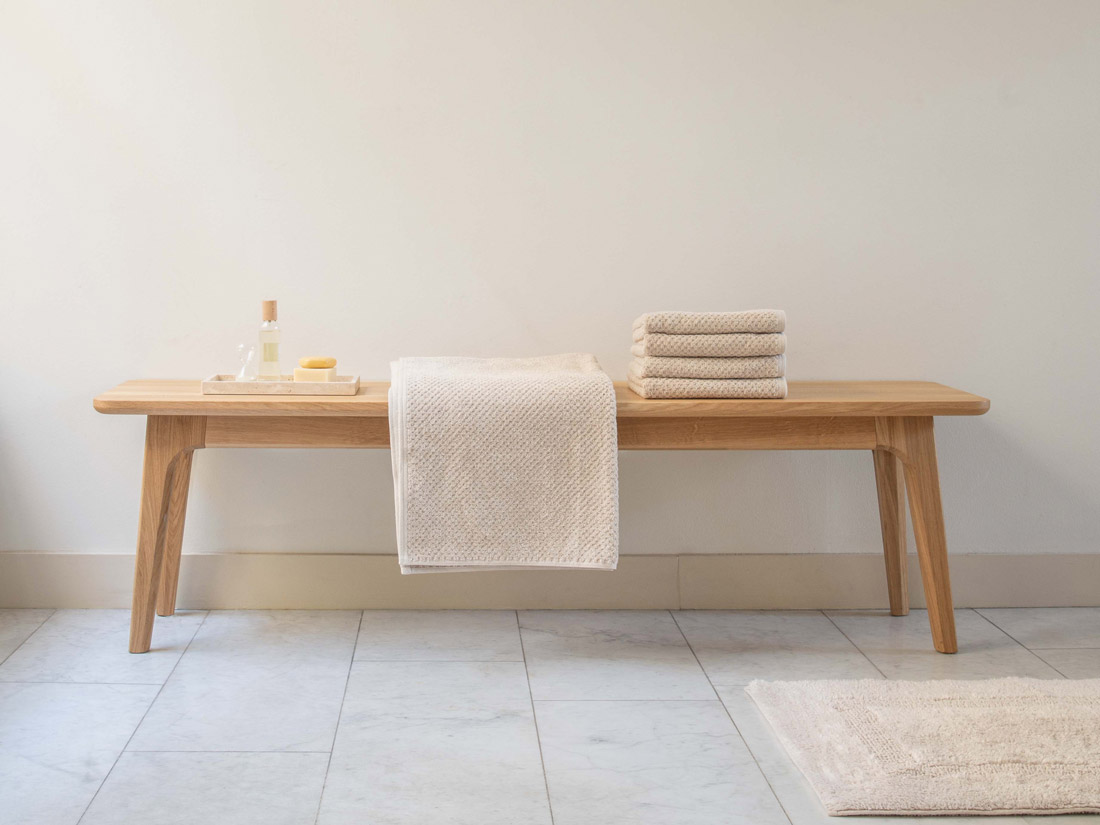 Handtücher Dots White Sand 50x100