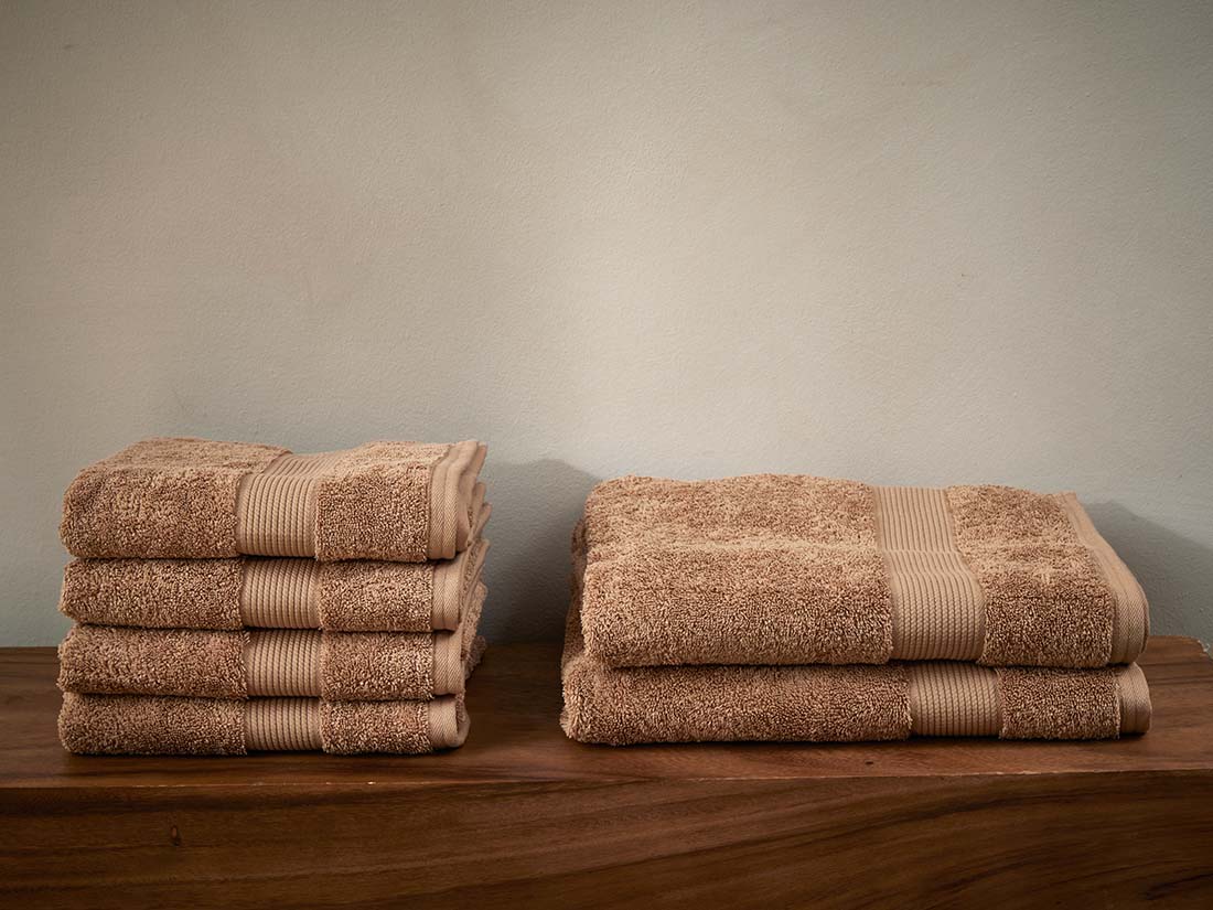 Serviette de bain terry miel 100x150 - 1 st