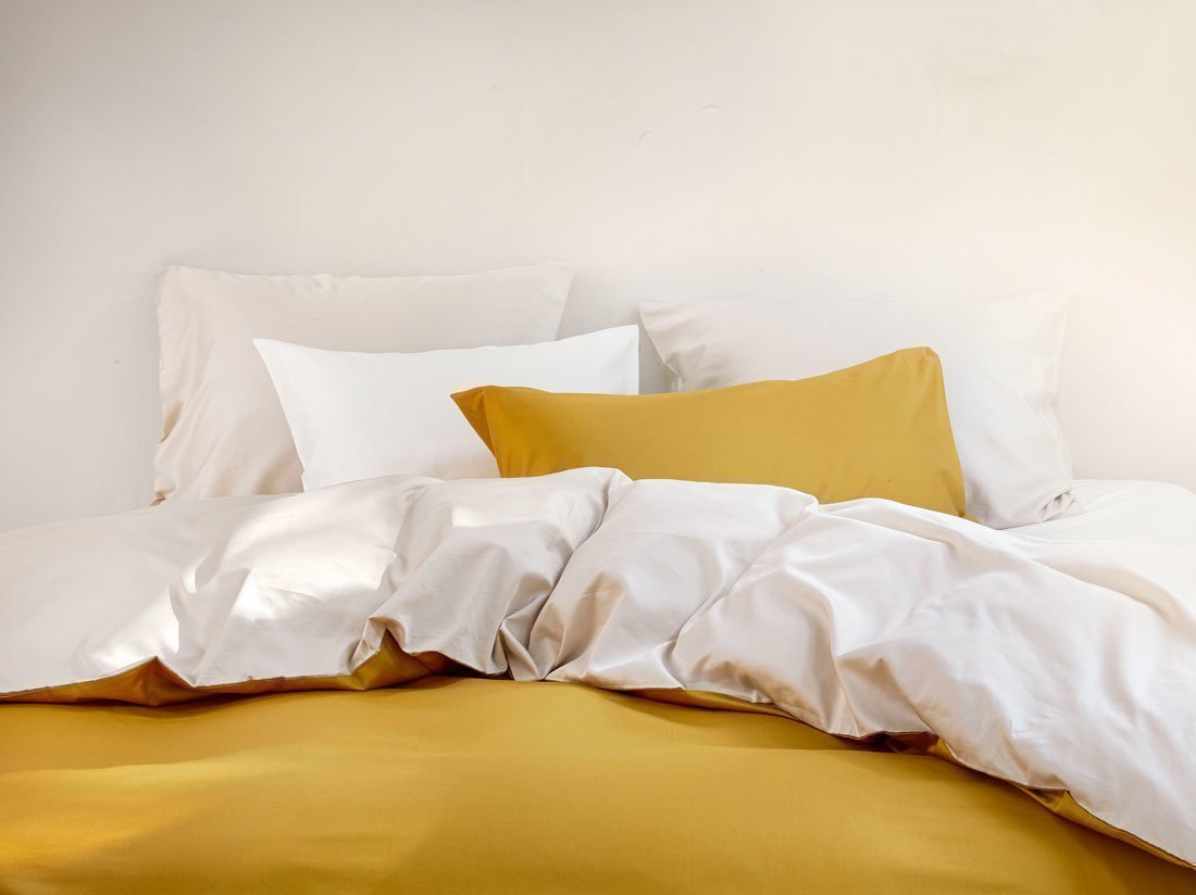 Kussensloop katoen satijn classic gold