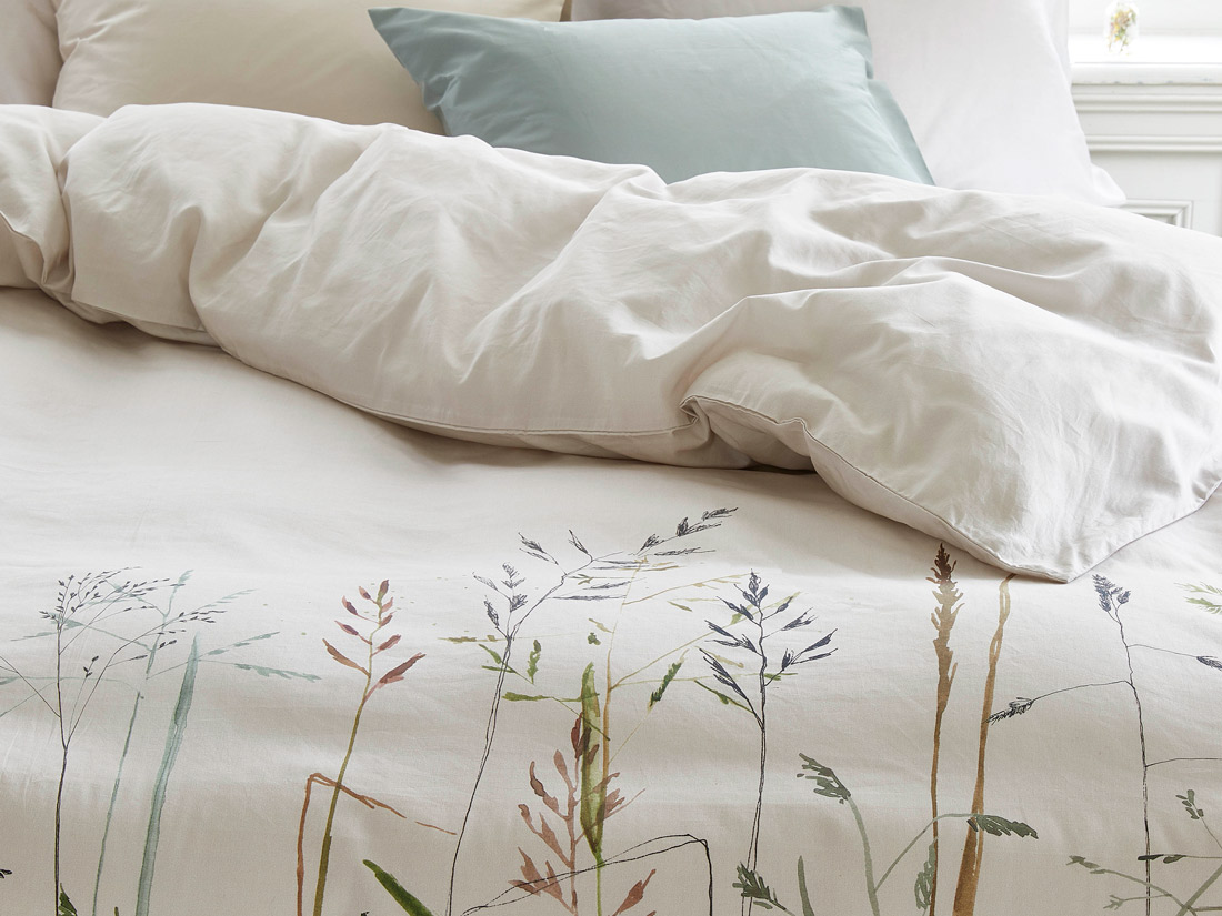 Satin-Bettwäsche Leaves Of Grass