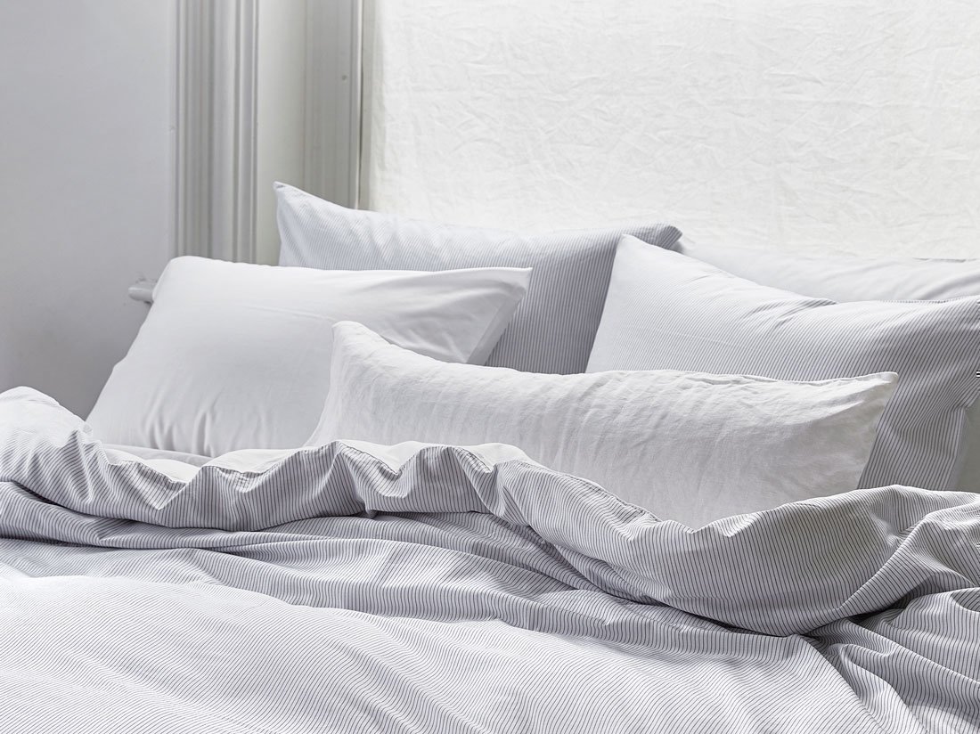 Kissenbezug TENCEL™ White Stripe