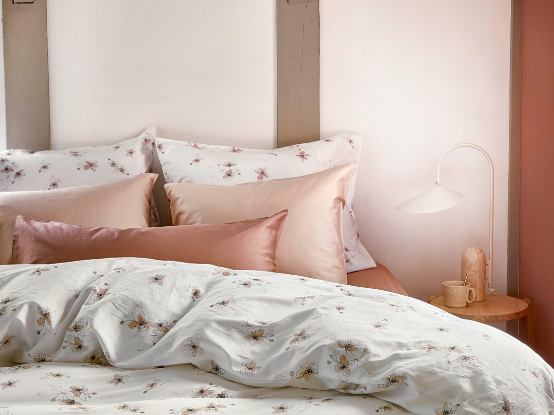 Satin-Bettwäsche Bridal Blush