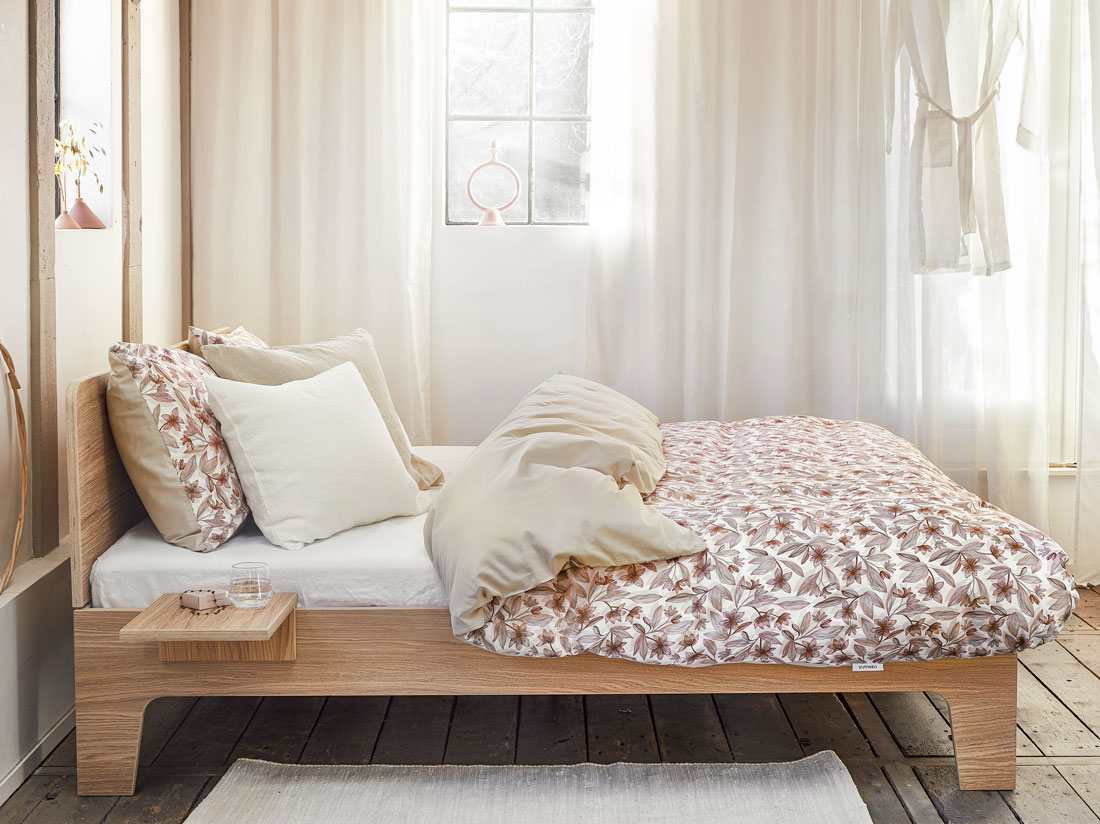 Satin-Bettwäsche Lilies