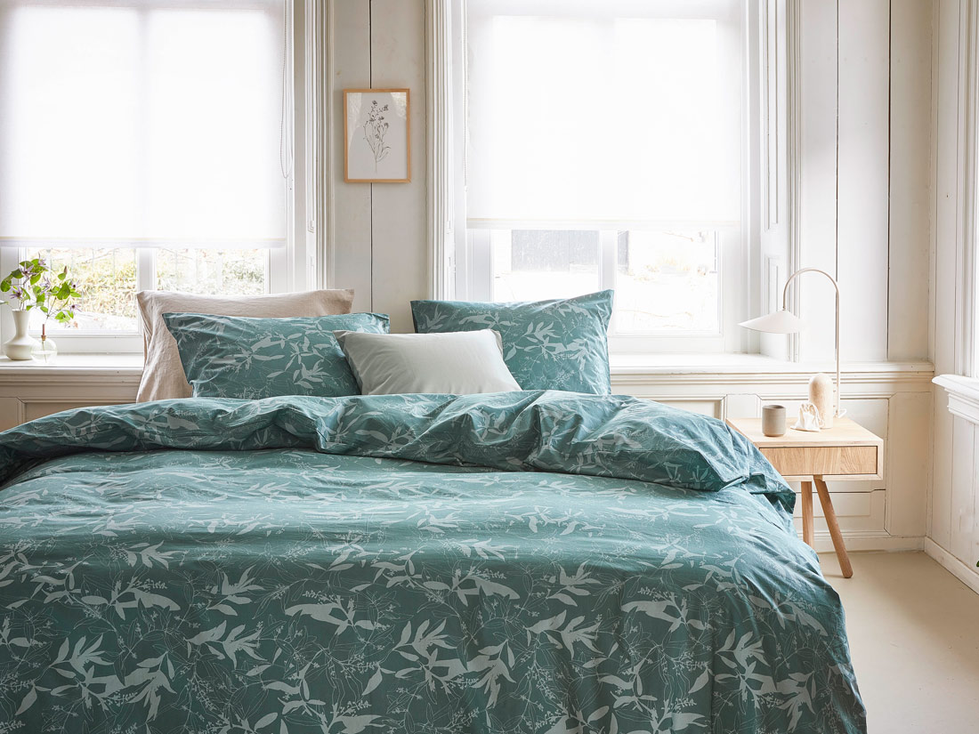 Perkal-Bettwäsche Olive Leaf