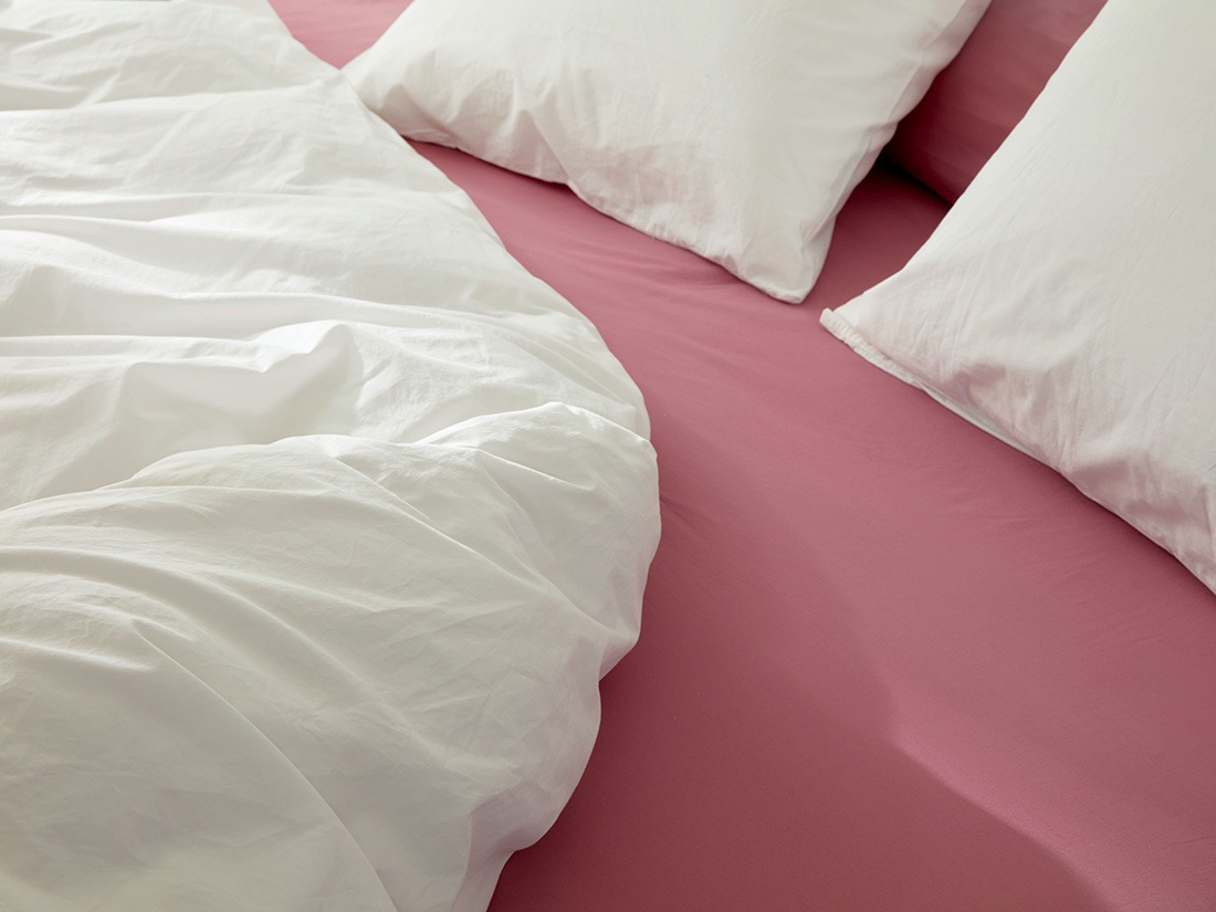 Dekbedovertrek percal katoen blissful white